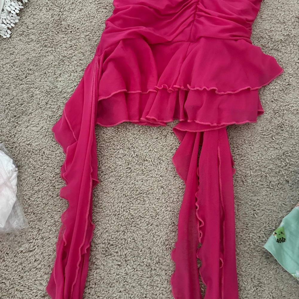 Pink Ruffle Shein Dress - Picture 4 of 4